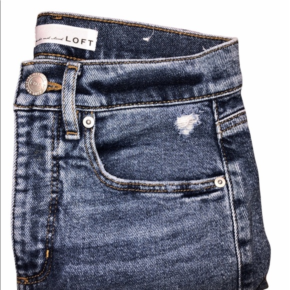 LOFT high waist skinny ankle jeans size 0/25 - Picture 2 of 11